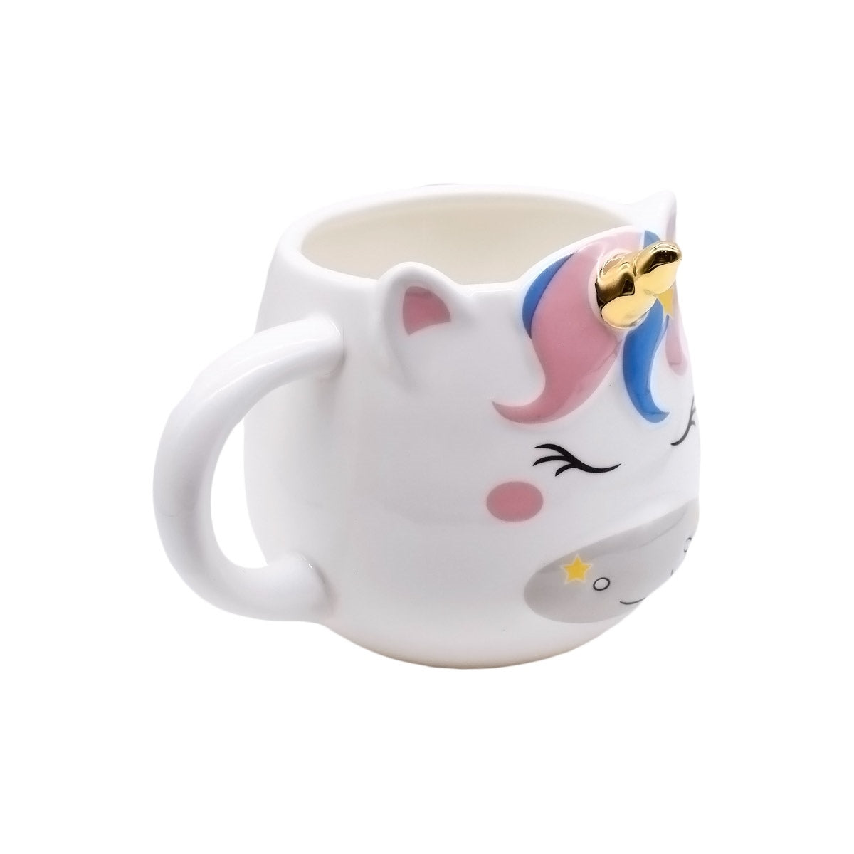Fancy Ceramic Coffee or Tea Mug with Handle (8547)