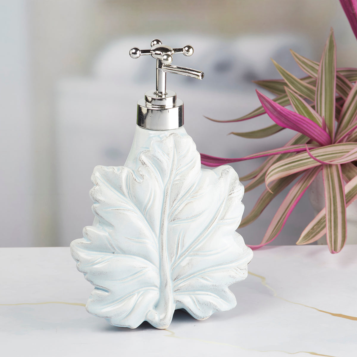 Ceramic Soap Dispenser Pump for Bathroom for Bath Gel, Lotion, Shampoo (8635)