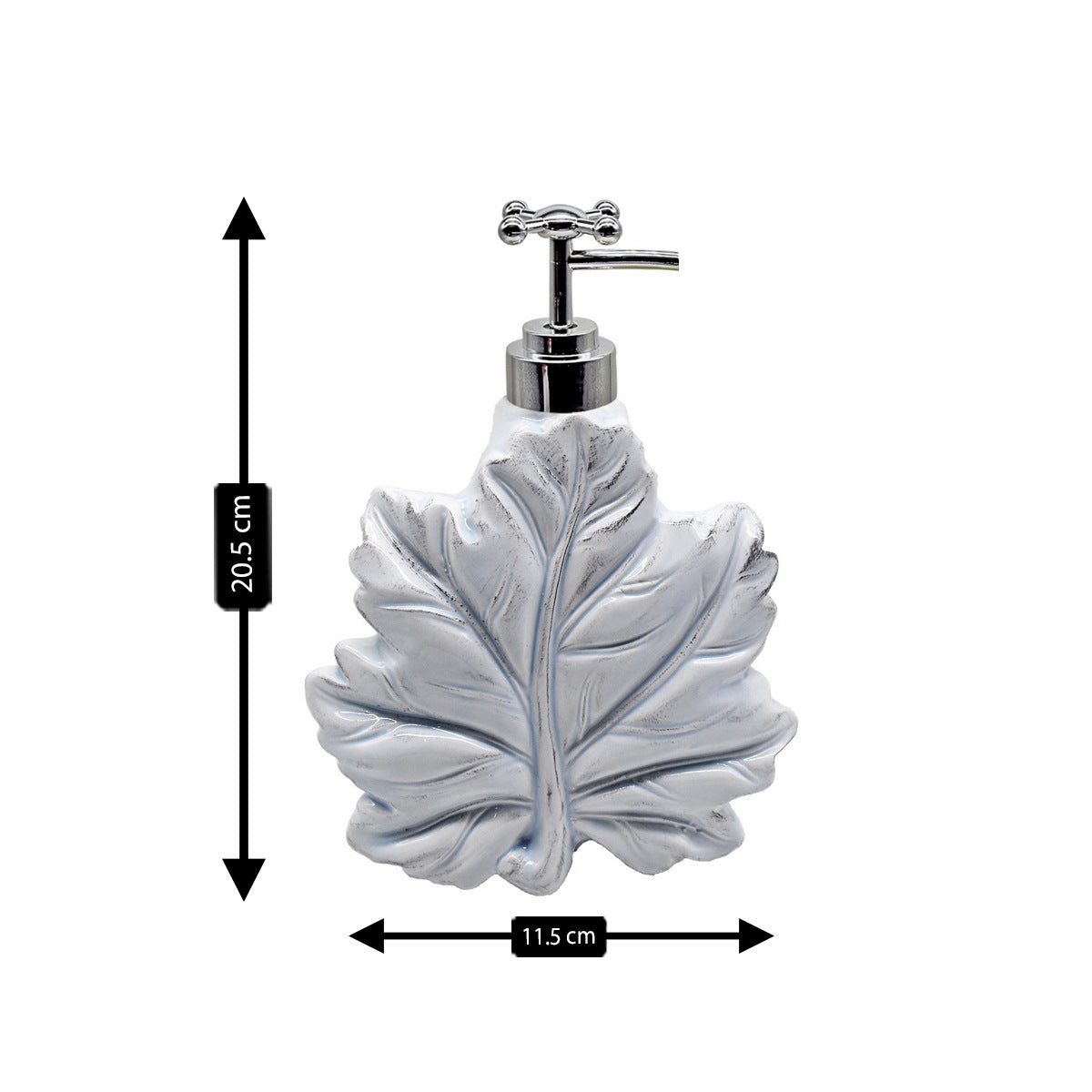 Ceramic Soap Dispenser handwash Pump for Bathroom, Set of 1, Blue (8635)