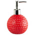 Ceramic Soap Dispenser handwash Pump for Bathroom, Set of 1, Red (8652)