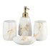 Ceramic Bathroom Accessories Set of 4 Bath Set with Soap Dispenser (8683)
