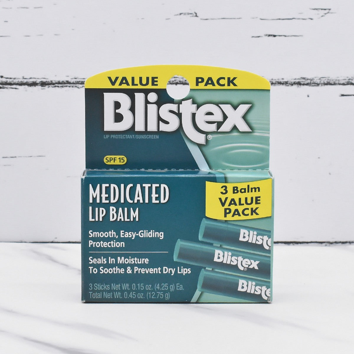Blistex Medicated Lip Balm (Pack of 3) - 12.75g (4.25gx6)
