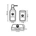 Ceramic Bathroom Accessories Set of 3 Bath Set with Soap Dispenser (8985)