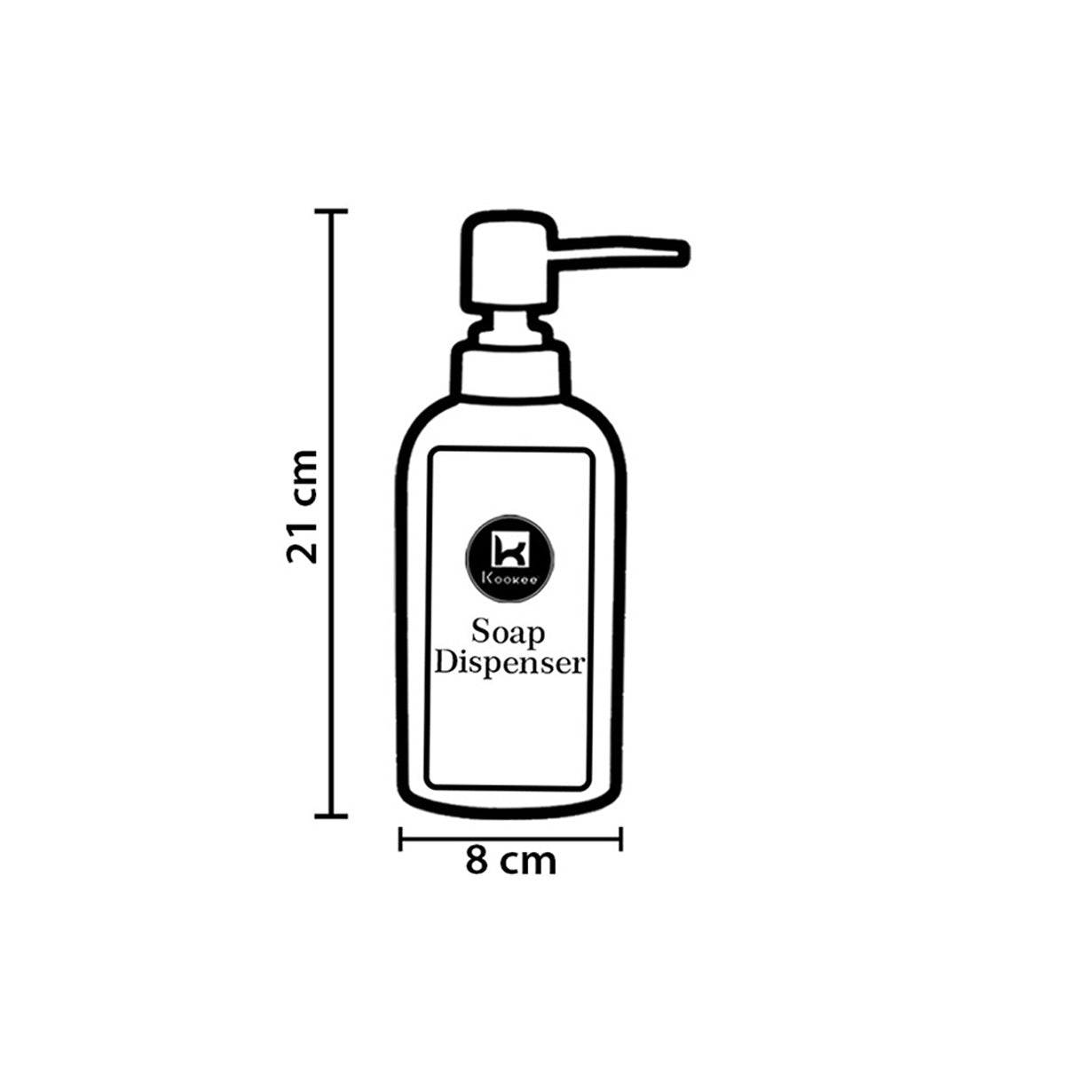 Ceramic Soap Dispenser Pump for Bathroom for Bath Gel, Lotion, Shampoo (9497)