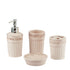 Ceramic Bathroom Accessories Set of 4 Bath Set with Soap Dispenser (9595)