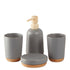 Ceramic Bathroom Accessories Set of 4 Bath Set with Soap Dispenser (9625)