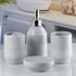 Ceramic Bathroom Accessories Set of 4 Bath Set with Soap Dispenser (9626)