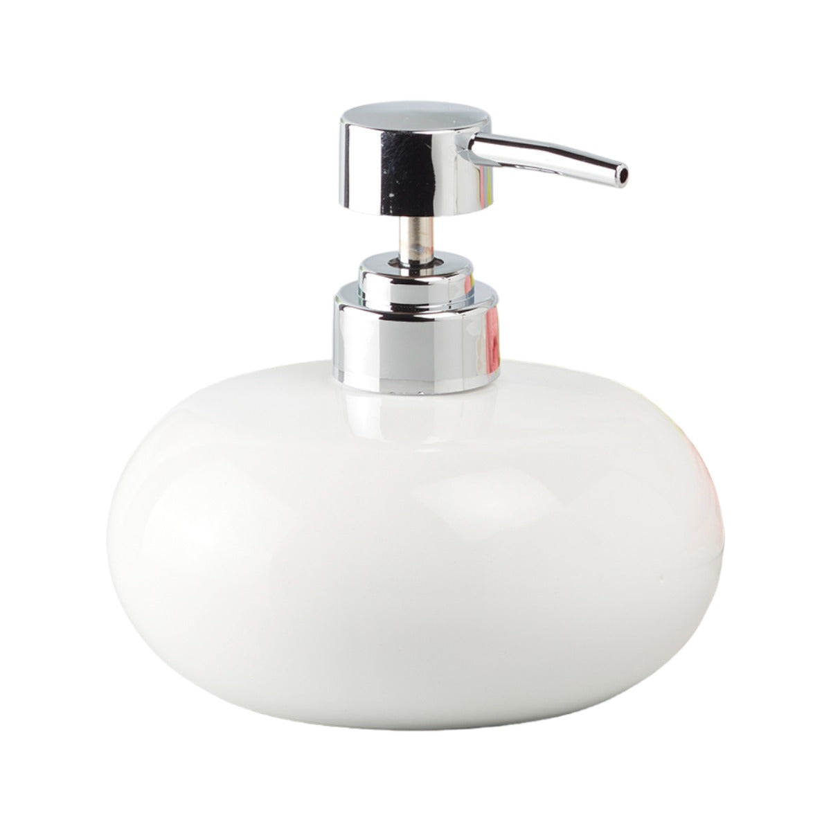 Ceramic Soap Dispenser handwash Pump for Bathroom, Set of 1, White (9657)