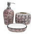 Ceramic Bathroom Accessories Set of 3 Bath Set with Soap Dispenser (9677)