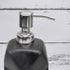 Ceramic Soap Dispenser handwash Pump for Bathroom, Set of 1, Black (9685)