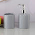 Ceramic Bathroom Accessories Set of 2 Bath Set with Soap Dispenser (9726)