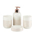 Ceramic Bathroom Accessories Set of 4 Bath Set with Soap Dispenser (9736)