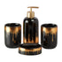 Ceramic Bathroom Accessories Set of 4 Bath Set with Soap Dispenser (9739)