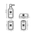 Ceramic Bathroom Accessories Set of 4 Bath Set with Soap Dispenser (9753)