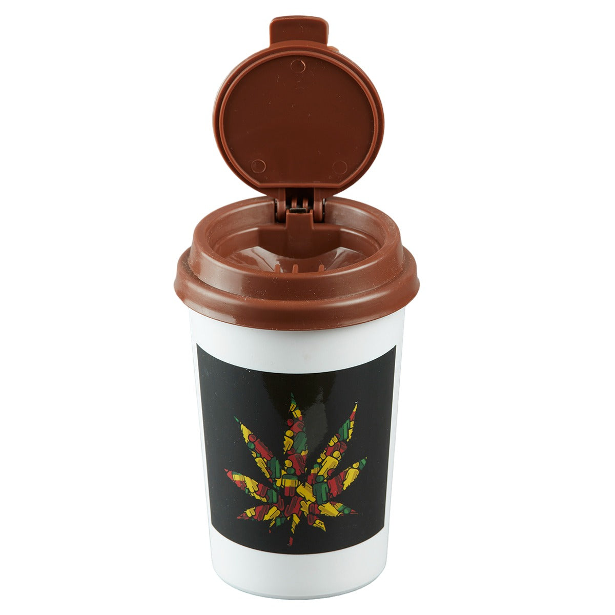 Plastic Car Ashtray Bucket with Lid for Smokers (9793)