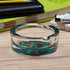 Glass Ashtray for Smokers, Printed, Round (9812)