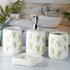 Ceramic Bathroom Accessories Set of 4 Bath Set with Soap Dispenser (9902)