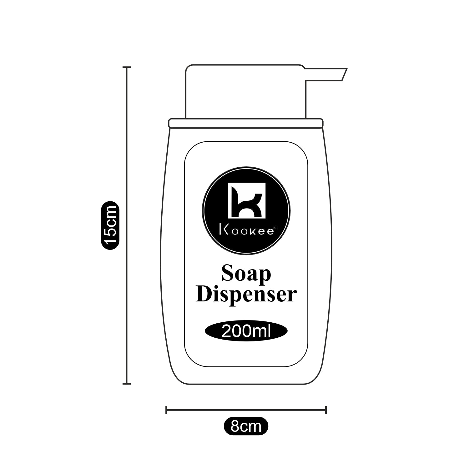 Acrylic Soap Dispenser Pump for Bathroom (9909)