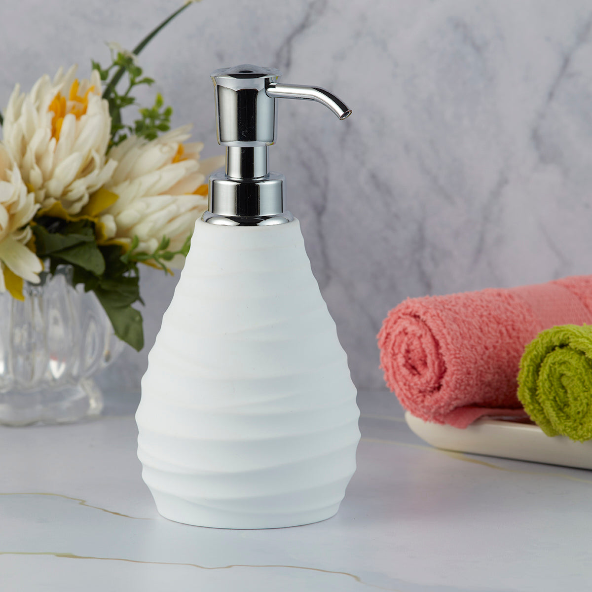 Acrylic Soap Dispenser Pump for Bathroom for Bath Gel, Lotion, Shampoo (9913)
