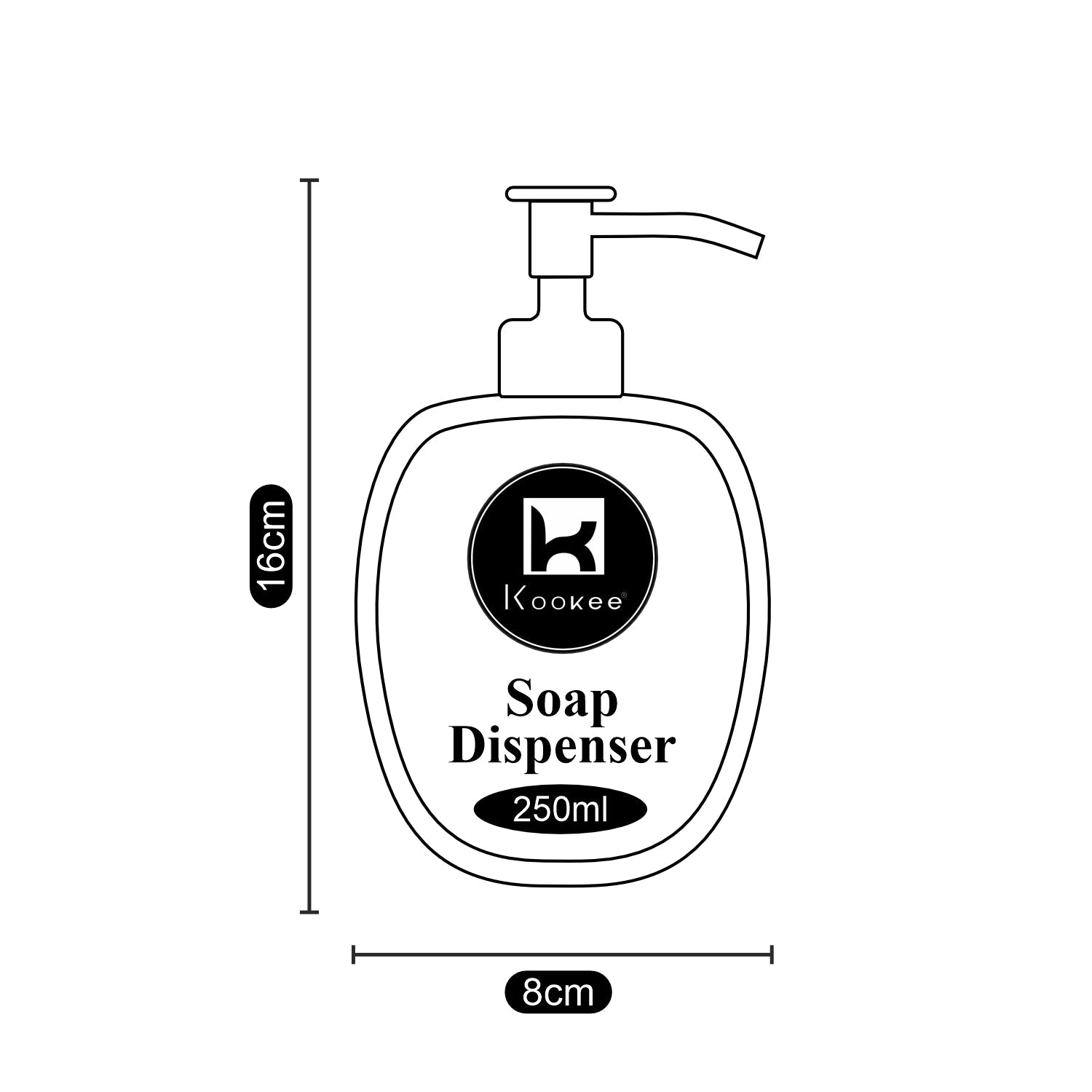 Acrylic Soap Dispenser Pump for Bathroom (9918)