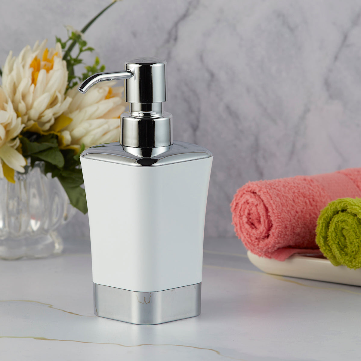 Acrylic Soap Dispenser Pump for Bathroom for Bath Gel, Lotion, Shampoo (9947)