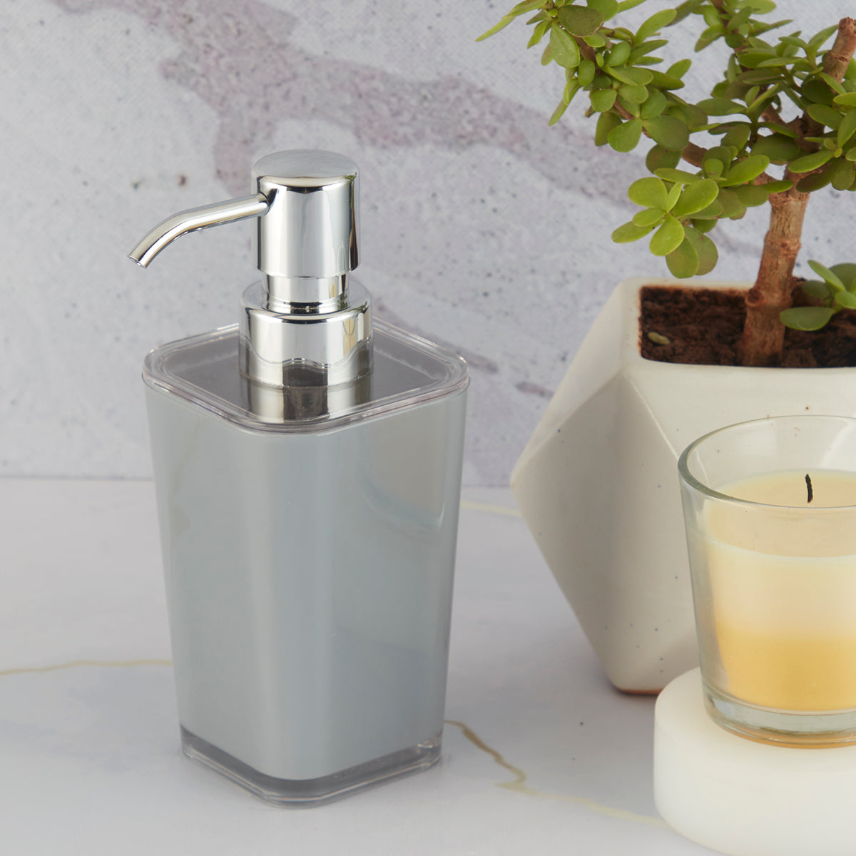 Acrylic Soap Dispenser Pump for Bathroom for Bath Gel, Lotion, Shampoo (10001)
