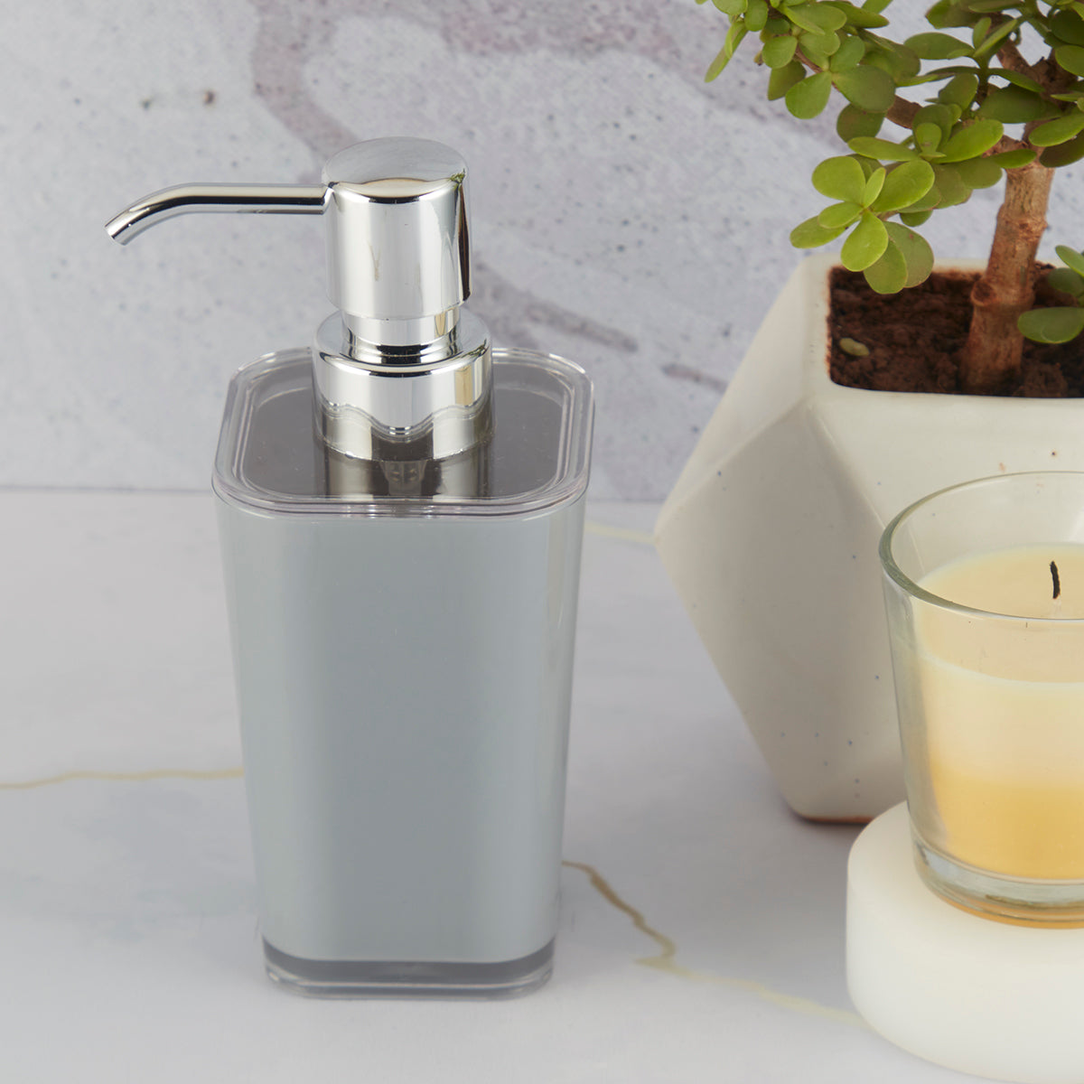 Acrylic Soap Dispenser Pump for Bathroom for Bath Gel, Lotion, Shampoo (10001)