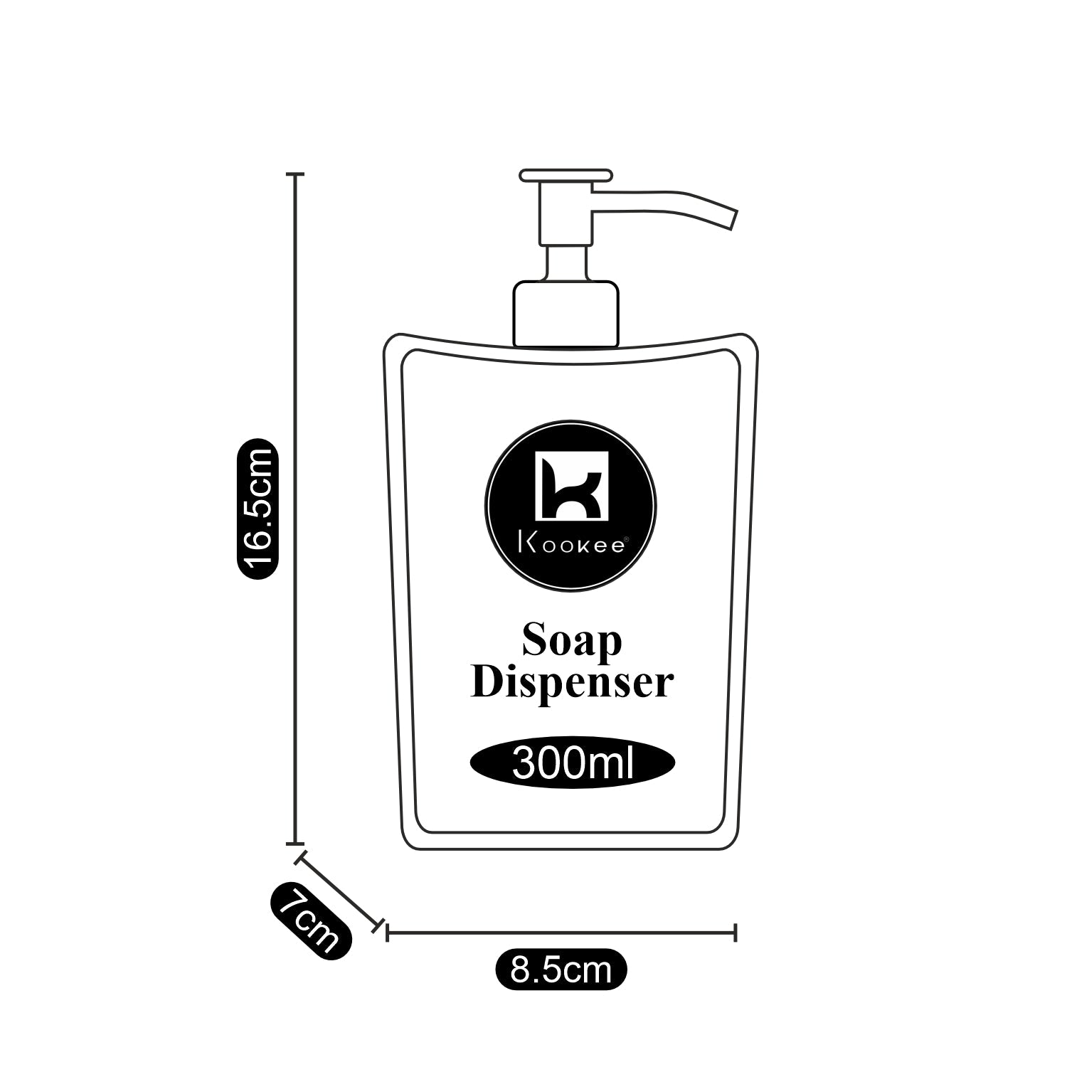 Acrylic Soap Dispenser Pump for Bathroom (10051)