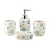 Ceramic Bathroom Accessories Set of 4 Bath Set with Soap Dispenser (10169)