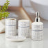 Ceramic Bathroom Accessories Set of 4 Bath Set with Soap Dispenser (10179)