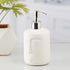 Ceramic Soap Dispenser handwash Pump for Bathroom, Set of 1, White (10194)
