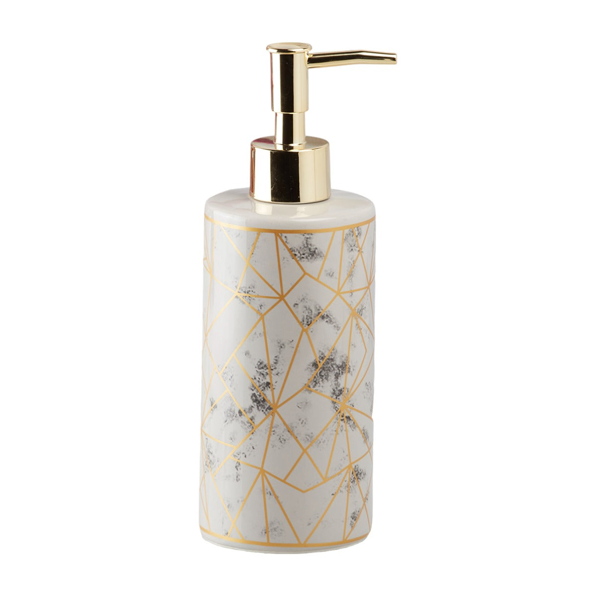 Ceramic Soap Dispenser Pump for Bathroom for Bath Gel, Lotion, Shampoo (10211)