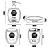 Ceramic Bathroom Accessories Set of 4 Bath Set with Soap Dispenser (10214)