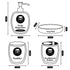Ceramic Bathroom Accessories Set of 4 Bath Set with Soap Dispenser (10218)