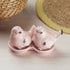 Ceramic Salt and Pepper Set with tray, Sparrow, Pink (10275)