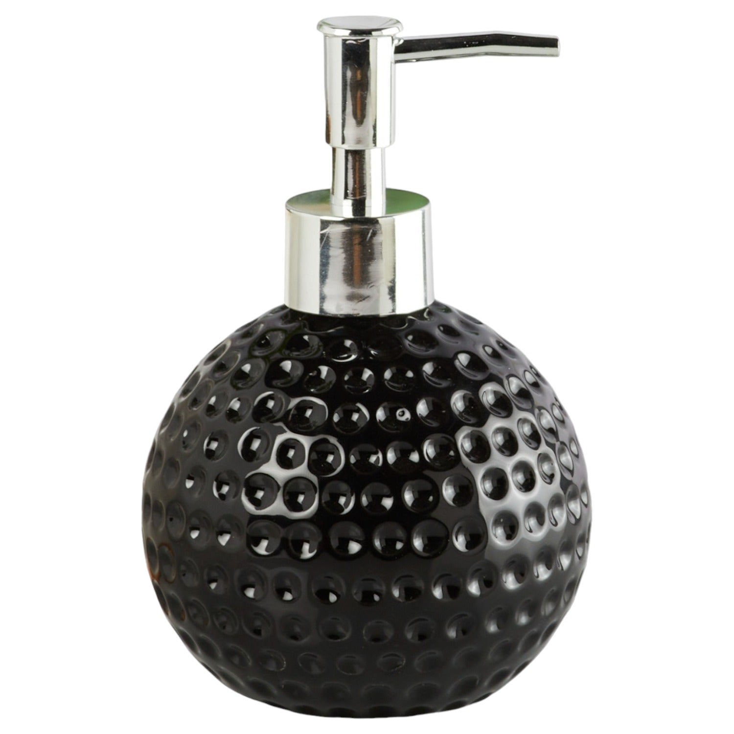 Ceramic Soap Dispenser handwash Pump for Bathroom, Set of 1, Black (10303)