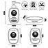Ceramic Bathroom Set of 4 with Soap Dispenser (10396)