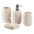 Ceramic Bathroom Set of 4 with Soap Dispenser (10454)