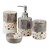 Ceramic Bathroom Set of 4 with Soap Dispenser (10471)