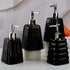 Ceramic Soap Dispenser liquid handwash pump for Bathroom, Set of 1, Black (10598)
