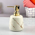 Ceramic Soap Dispenser liquid handwash pump for Bathroom, Set of 1, White (10727)