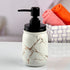 Ceramic Soap Dispenser liquid handwash pump for Bathroom, Set of 1, White (10736)
