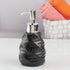 Ceramic Soap Dispenser liquid handwash pump for Bathroom, Set of 1, Black (10737)