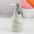 Ceramic Soap Dispenser liquid handwash pump for Bathroom, Set of 1, White (10738)