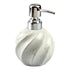Ceramic Soap Dispenser liquid handwash pump for Bathroom, Set of 1, White (10741)