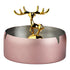 Stainless Steel Home Ash Tray Set for Cigarettes, X-Large â€“ Pink (10756)