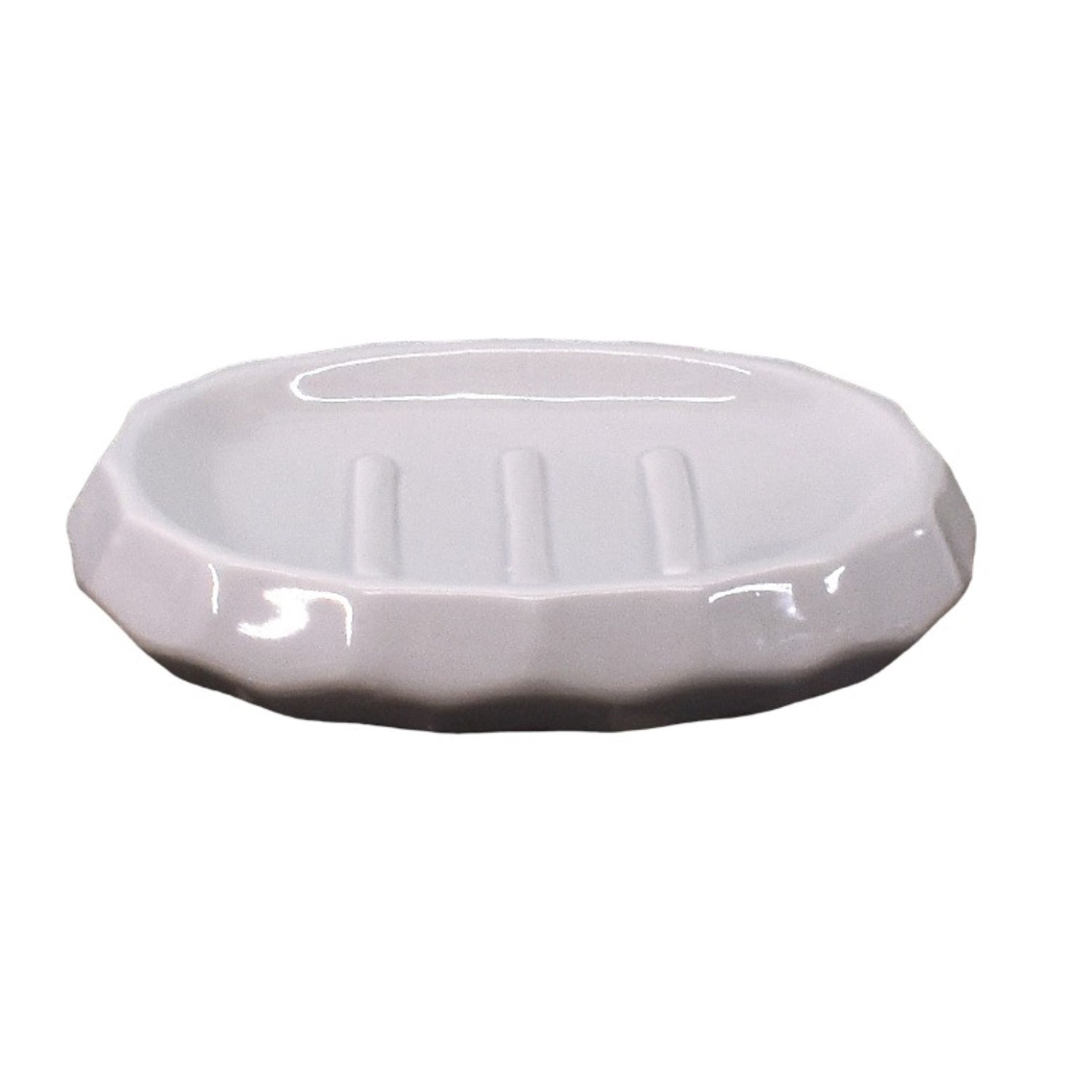 Ceramic Soap Dish Set of 1 Bathroom Accessories for Home (C1009)