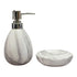 Ceramic Soap Dispenser Set with Soap Dish, Set of 2 Bathroom Accessories for Home (C2109)