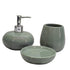 Ceramic Soap Dispenser Set with Toothbrush Holder and Soap Dish, Set of 3 Bathroom Accessories for Home (C3007)