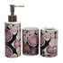 Ceramic Soap Dispenser Set with Toothbrush Holder and Tumbler, Set of 3 Bathroom Accessories for Home (C3052)